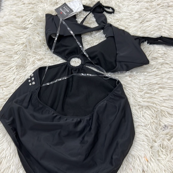 BAR III WOMEN'S TELL ME ABOUT IT STUD ONE-PIECE SWIMSUIT black - Picture 5 of 7